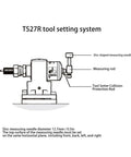 Diagram of TS27R tool setting system with alloy steel M4 collision rod replacement for TS27R tool setter
