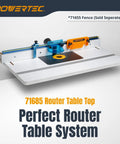 24 By 32 Inch Benchtop Router Table With Insert Plate, Laminated MDF Surface, Reducer Rings, Leveling Hardware And Starting Pin