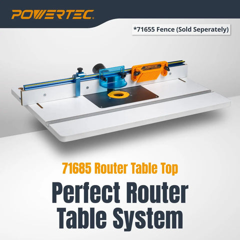 24 By 32 Inch Benchtop Router Table With Insert Plate, Laminated MDF Surface, Reducer Rings, Leveling Hardware And Starting Pin
