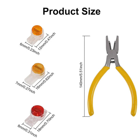 Must Have Waterproof Gel Filled Wire Connector Kit 151 Piece All In One For Network And Phone Cables with pliers and connectors