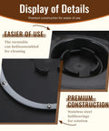Close-up of 11 Inch Cake Turntable Spinner For Decorating And Pottery Craft By YLSURNY showing premium construction and ball bearings