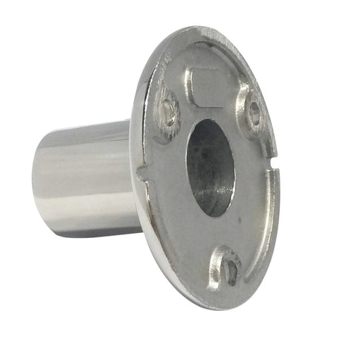 Heavy Duty 316 Stainless Marine Grade Boat Hand Rail Fittings 1 Inch Round Base 90 Degree Tube Base Casting For Saltwater Boats