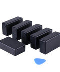 Six Pack Abs Plastic Junction Boxes For Diy Electronics Projects Rock Solid Flame Retardant Enclosure Casing 2.8 X 1.7 X 0.9 Inch with a blue tool.
