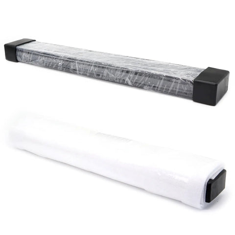 Two Pack 300mm 2020 Series V Slot Aluminum Extrusion Profiles European Standard For 3D Printer Frame And Linear Rail Build Kit 20 By 20 Millimeter Rails With Protective Film, wrapped in plastic with protective end caps