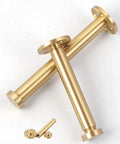 Modern Brass Furniture Legs With Brushed Copper Finish 120mm for modern furniture upgrade, including floor protectors.