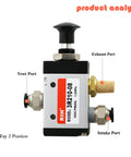 Go-To Three Way Two Position Hand Pull Pneumatic Valve For Air Lines With Manual Control Push Pull Operation 1/4 NPT