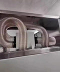 Heavy Duty Flexible Clear Dust Collection Hose Tough As Nails Shop Vacuum Attachment for fume extraction tubing in workshop.