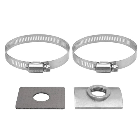 Oxygen Sensor Bung Kit With Heavy Duty Stainless Steel Band Clamp Weld On M18 X 1.5 Thread No Weld Installation parts displayed