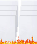 Qilery 8-pack white high-temperature gasket paper sheets, 1/4 in thick, for stoves and furnaces, Amazon