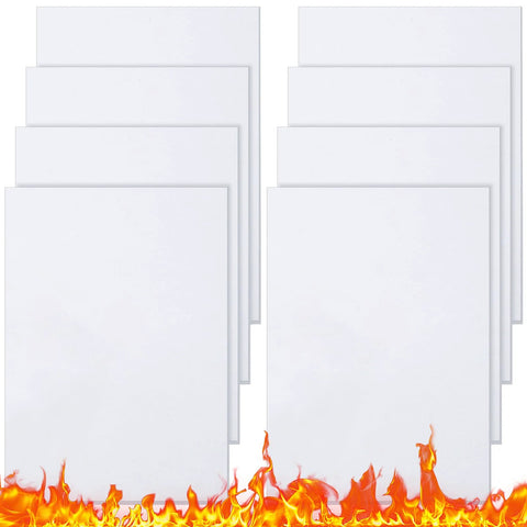Qilery 8-pack white high-temperature gasket paper sheets, 1/4 in thick, for stoves and furnaces, Amazon