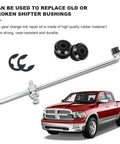 Transfer Case Shift Linkage Bushings 2 Pack Kit With E Clips For Dodge Ram 1500 2500 3500 Built Tough Rubber Grommet Replacement