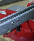 Top Sh*...* - close-up of #8 hex washer head self-tapping steel screws installed on a metal panel.