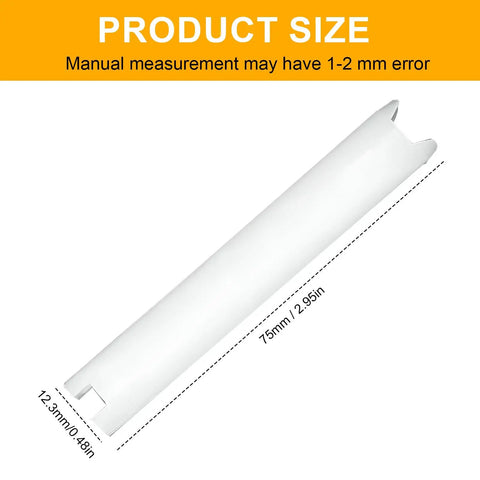 Plug Follower Replacement Tool For Rekey Kit M540051 size with dimensions 75mm x 12.3mm visible in white durable plastic