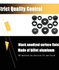 Beef Up Your Ride With This Billet Aluminum Body Mount Bushings Kit For Camaro Nova Chevy II 1968 To 1981 32 Piece Set Reduces Chassis Flex Precise Machined Fit Black Anodized Finish Including Hardware