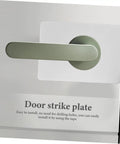 Stainless Steel Door Reinforcement Plate Set 6 Pieces No Drilling Deadbolt Cover And Repair Panel For Apartment Doors Installed View
