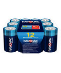 High Energy D Cell Batteries 12 Pack Alkaline Power For Flashlights Toys And Stereos with 10-year storage, in package