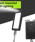 Magnetic Telescoping Pickup Tool Set With LED Lights And Round And Square Inspection Mirrors, close-up of LED lighting feature