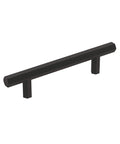 Matte Black Cabinet Pull 3 3 4 Inch Center To Center 5 7 8 Inch Overall Length Ideal For Cabinets Drawers And Furniture Contemporary Modern Hardware Caliber 1 Pack Drawer Pull Cabinet Handle, geometric design