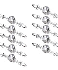 Crystal Glass Diamond Cabinet Knobs With Plates And Screws Sparkly Drawer Pulls For Kitchen Bathroom And Office Decor Easy Install Pack Of 10