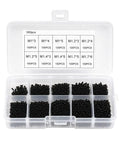 Knockout 1000 Piece Self Tapping Screw Assortment Kit With Tough Carbon Steel Phillips Pan Head Mini Fasteners in organized box.