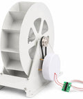 Go Off Grid Water Wheel Turbine Generator 50W 100W With Quiet Belt Drive For Remote Lighting And Charging Stream Powered Hydro Generator
