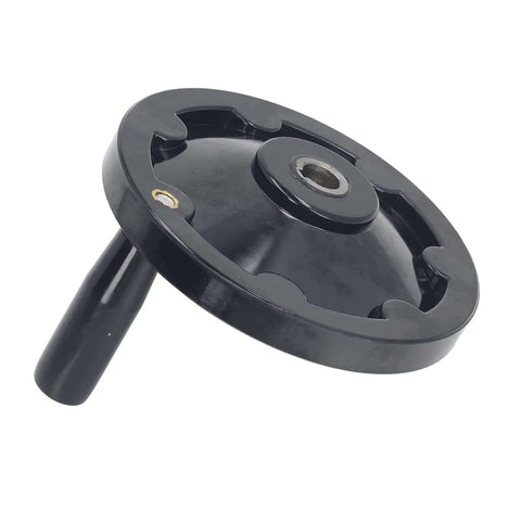 Rock Solid Lathe Hand Wheel With 160mm Outer Dia And 16mm Mount Hole, engineering plastic handwheel with ergonomic grip