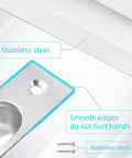 Slick 4 Inch Pocket Door Edge Pull 2 Pack Rock Solid 304 Stainless Steel Flush Mount Finger Grip Handles close-up of smooth edge design.