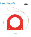 2 Pack Car Key Test Coil Induction Signal Detection Card For Anti Theft Chip Rings, Key Cylinders And Antennas, Handy Auto Locksmith Tool With 1.7 Inch Inner Diameter And 2.7 Inch Outer Diameter, red ABS size details