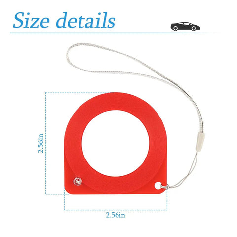 2 Pack Car Key Test Coil Induction Signal Detection Card For Anti Theft Chip Rings, Key Cylinders And Antennas, Handy Auto Locksmith Tool With 1.7 Inch Inner Diameter And 2.7 Inch Outer Diameter, red ABS size details