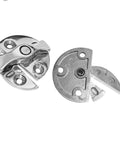 Stainless Steel 316 Round 45mm Boat Door Cabinet Hatch Turn Button Twist Catch Latch Marine Hardware Accessories Two Pack Lockable