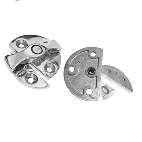 Stainless Steel 316 Round 45mm Boat Door Cabinet Hatch Turn Button Twist Catch Latch Marine Hardware Accessories Two Pack Lockable