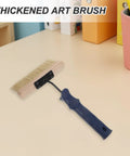 Deck Stain Applicator For Flat Cabinets And Edges Pro Grade Artist Texture Brush on a desk showing ergonomic handle and thick bristles.
