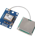 Three Pack NEO-6M GPS Modules With Flight Controller Compatibility and large ceramic antenna visible