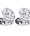 40mm Bureau Desk Hinges Copper 180 Degree Set 2 Pack Premium Folding Tabletop Hinges, shiny metal, durable construction.