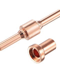 30 Piece Plasma Cutter Kit With Electrodes And Cutting Nozzles For LGK-40 And PT-31 Machines Featuring Ceramic Shield Cups For Beginners Looking To Upgrade Their Welding Tools Fast, showing copper nozzle components.