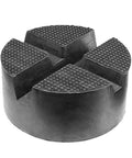 Heavy Duty Rubber Cross Slotted Jack Adapter Puck Pad With Anti Slip Pinch Weld Side Support Block For Universal Car Lifts and Floor Jacks.