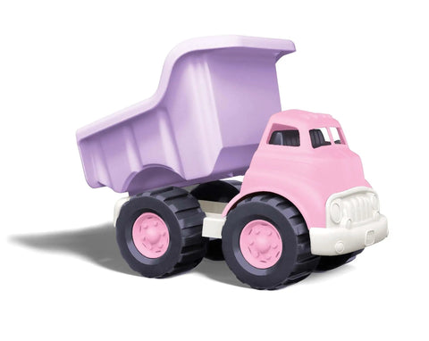 Pink Dump Truck Toy For Toddlers, BPA Free And Phthalates Free Eco Friendly Plastic Play Vehicle with moveable dumper