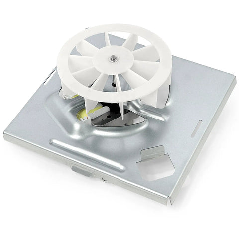 Heavy Duty Replacement Fan Motor For 696N R02 B Bathroom Ventilation Unit with white fan blades and metal housing.