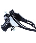 Universal Road And Mountain Bike Thumb Shifter Set for Front Derailleur gear change, aluminum construction, left side view