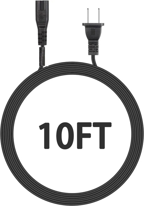 10 Foot 2 Prong AC Power Cord For Under Desk Elliptical Machines Compatible With ANCHEER GUGTTR Westionc Homezillions
