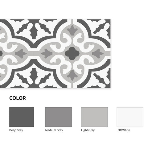 14 Strips Peel And Stick Stair Risers Self Adhesive Vinyl Stickers Decals For Steps With Moroccan Pattern, Staircase Murals Decor, 39.37 By 7.09 Inches, Easy Peel And Stick Install