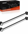 2 Pack Front Sway Bar Links Stabilizer Links for Kia Sorento 2016 to 2021, boxed with two black steel bars shown