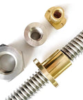 T10 Lead Screw 400mm 15.75 Inch Length With Brass Nut For 3D Printer Z Axis CNC 10mm Diameter 2mm Pitch Single Start Stainless Steel Rod
