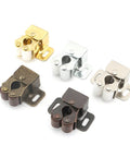 Assorted colors of Double Roller Cabinet Door Latch Set Soft Close Cupboard Catch Hardware For Cabinets Drawers And Doors 10 Pack