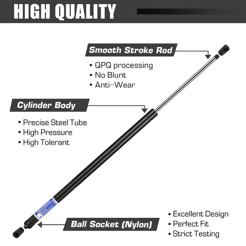 Rear Tailgate Lift Supports Pair For Enclave 2008 2014 Buick SG230114 6165 Gas Spring Shock with steel cylinder body