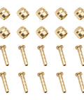 10 Pack Brass Disc Brake Hose Olive Inserts And Barbs Set For Hydraulic Disc Brakes, Pro Grade Precision Connecting Components