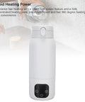 Cordless Portable Travel Electric Kettle 500ml 316 Stainless Steel with heating plate and USB charging option.