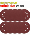 Kick Butt Smooth With These 5 Inch Sanding Discs Hook And Loop Featuring Eight Holes For Perfect Adhesion, P100 grit, 8 discs.