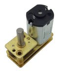 Mini N20 DC Gear Motor for DIY Projects, Adjustable Speed and Reversible Direction, metal gearbox visible