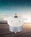 12V Tiny Gearbox DC Motor With 3 RPM Slow Speed High Torque 4mm Shaft on picturesque landscape background